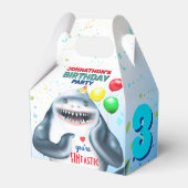 Shark Theme Kinderen van Birthday Bedankdoosjes (Voorkant Zijde)