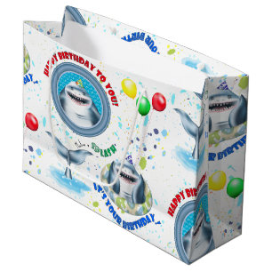 Shark Theme Kinderen van Birthday Groot Cadeauzakje