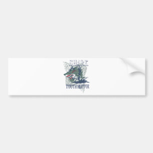 SHARK TOOH HUNTER BUMPERSTICKER