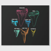 Shark Tooth Hunting - Crazy Shark Gifts Cadeaupapier (Vlak)
