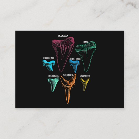 Shark Tooth Hunting - Crazy Shark Gifts Informatiekaartje (Voorkant)