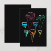 Shark Tooth Hunting - Crazy Shark Gifts Informatiekaartje (Voorkant / Achterkant)