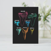 Shark Tooth Hunting - Crazy Shark Gifts Informatiekaartje (Staand voorkant)