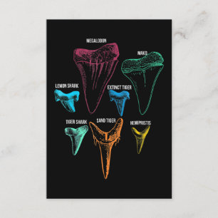 Shark Tooth Hunting - Crazy Shark Gifts Informatiekaartje