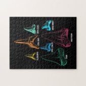 Shark Tooth Hunting - Crazy Shark Gifts Legpuzzel (Horizontaal)