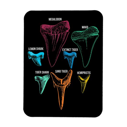 Shark Tooth Hunting - Crazy Shark Gifts Magneet (Verticaal)