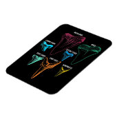 Shark Tooth Hunting - Crazy Shark Gifts Magneet (Linkerzijde)