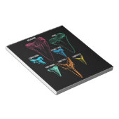 Shark Tooth Hunting - Crazy Shark Gifts Notitieblok (Schuin)