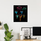 Shark Tooth Hunting - Crazy Shark Gifts Poster (Thuiskantoor)