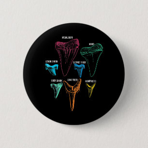 Shark Tooth Hunting - Crazy Shark Gifts Ronde Button 5,7 Cm