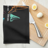 Shark Tooth Hunting - Crazy Shark Gifts Theedoek (Quarter Fold)