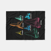 Shark Tooth Hunting Identity Key Fleece Deken (Voorkant (Horizontaal))