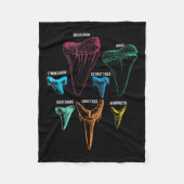 Shark Tooth Hunting Identity Key Fleece Deken (Voorkant)