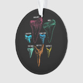 Shark Tooth Hunting Identity Key Ornament (voorkant)