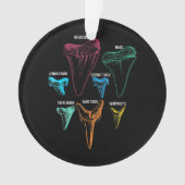 Shark Tooth Hunting Identity Key Ornament (voorkant)