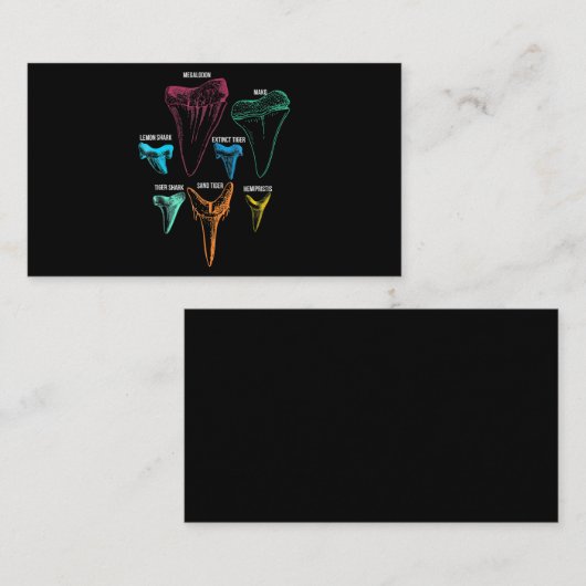 Shark Tooth Hunting Identity Key Visitekaartje (Voorkant / Achterkant)