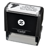 Shark Tooth logo aangepast retouradres Zelfinktende Stempel (Product)