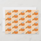 Shark Turing One Pumpkin First Birthday Kaart (Achterkant)