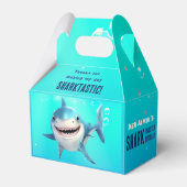 Shark under the Zee verjaardagsfeestje Bedankdoosjes (Voorkant Zijde)