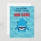 shark Valentijnsdag card Feestdagenkaart (Voorkant / Achterkant)