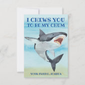 Shark Valentijnsdag Kaart voor kinderen (Voorkant)