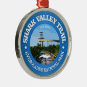 Shark Valley (fietsen c) Metalen Ornament (Rechts)