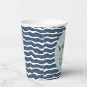 Shark verjaardagsfeest papieren bekers (Rechts)