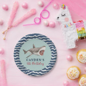 Shark verjaardagsfeest papieren bordje (Feest)