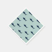 Shark verjaardagsfeest servet (Hoek)