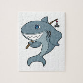 Shark Vist Fisher Finshing rod Legpuzzel (Verticaal)