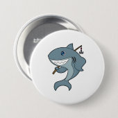 Shark Vist Fisher Finshing rod Ronde Button 7,6 Cm (Voorkant /achterkant)