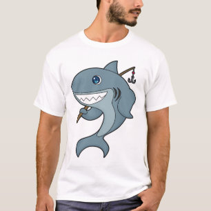 Shark Vist Fisher Finshing rod T-shirt