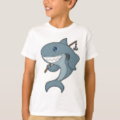 Shark Vist Fisher Finshing rod T-shirt (Voorkant)
