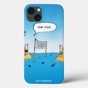 Shark Volleyball Funny Cartoon Case-Mate iPhone Case