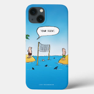 Shark Volleyball Funny Cartoon Case-Mate iPhone Case