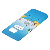 Shark Volleyball Funny Cartoon Case-Mate Samsung Galaxy Hoesje (Onderkant)