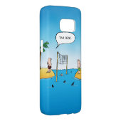 Shark Volleyball Funny Cartoon Case-Mate Samsung Galaxy Hoesje (Back/Rechts)