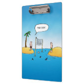 Shark Volleyball Funny Cartoon Klembord (Links)