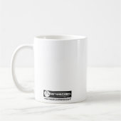 Shark Volleyball Funny Cartoon Koffiemok (Links)