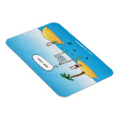 Shark Volleyball Funny Cartoon Magnet Magneet (Rechterzijde)