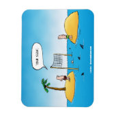 Shark Volleyball Funny Cartoon Magnet Magneet (Verticaal)
