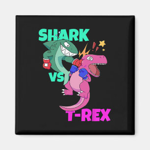 Shark Vs Dinosaur T rex boxing handschoenen voor k Magneet