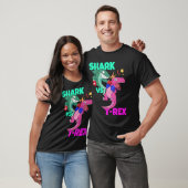 Shark Vs Dinosaur T rex boxing handschoenen voor k T-shirt (Unisex)