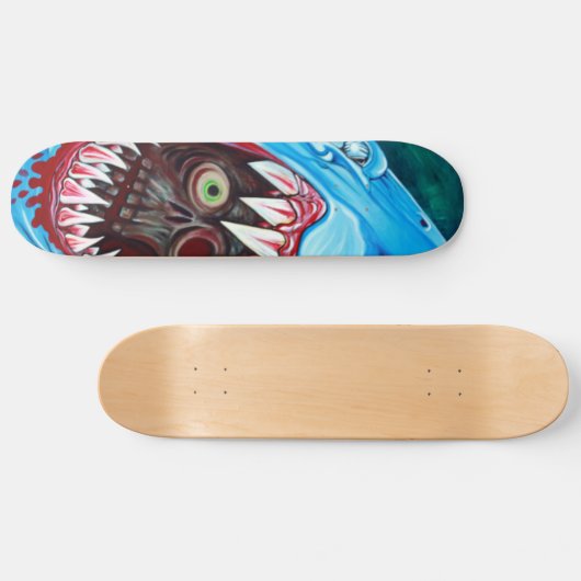 Shark VS Zombie Skateboard (Horizontaal)