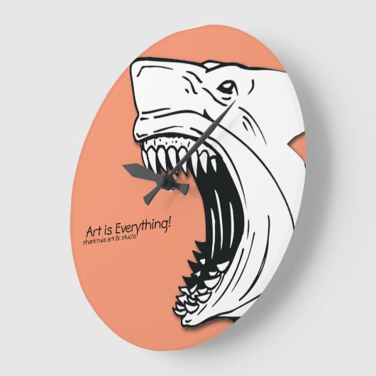 Shark Wall Clock Grote Klok (Hoek)