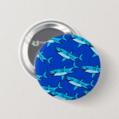 Shark Wallpaper Ronde Button 5,7 Cm (Voorkant /achterkant)