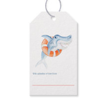 Shark waterverf baby shower display geschenken lab