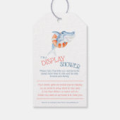 Shark waterverf baby shower display geschenken lab cadeaulabel (Achterkant)