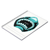 Shark Waterverf Green Illustration Notitieboek (Linkerzijde)