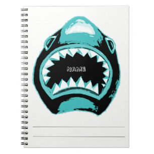 Shark Waterverf Green Illustration Notitieboek